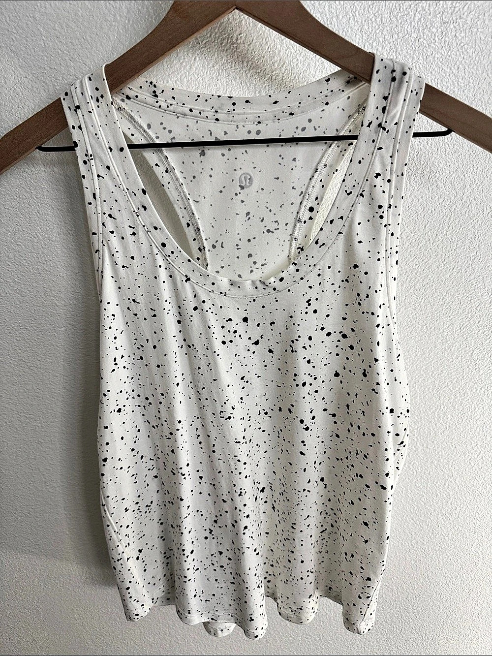 lululemon Cool Racerback II Tank White & Black 6